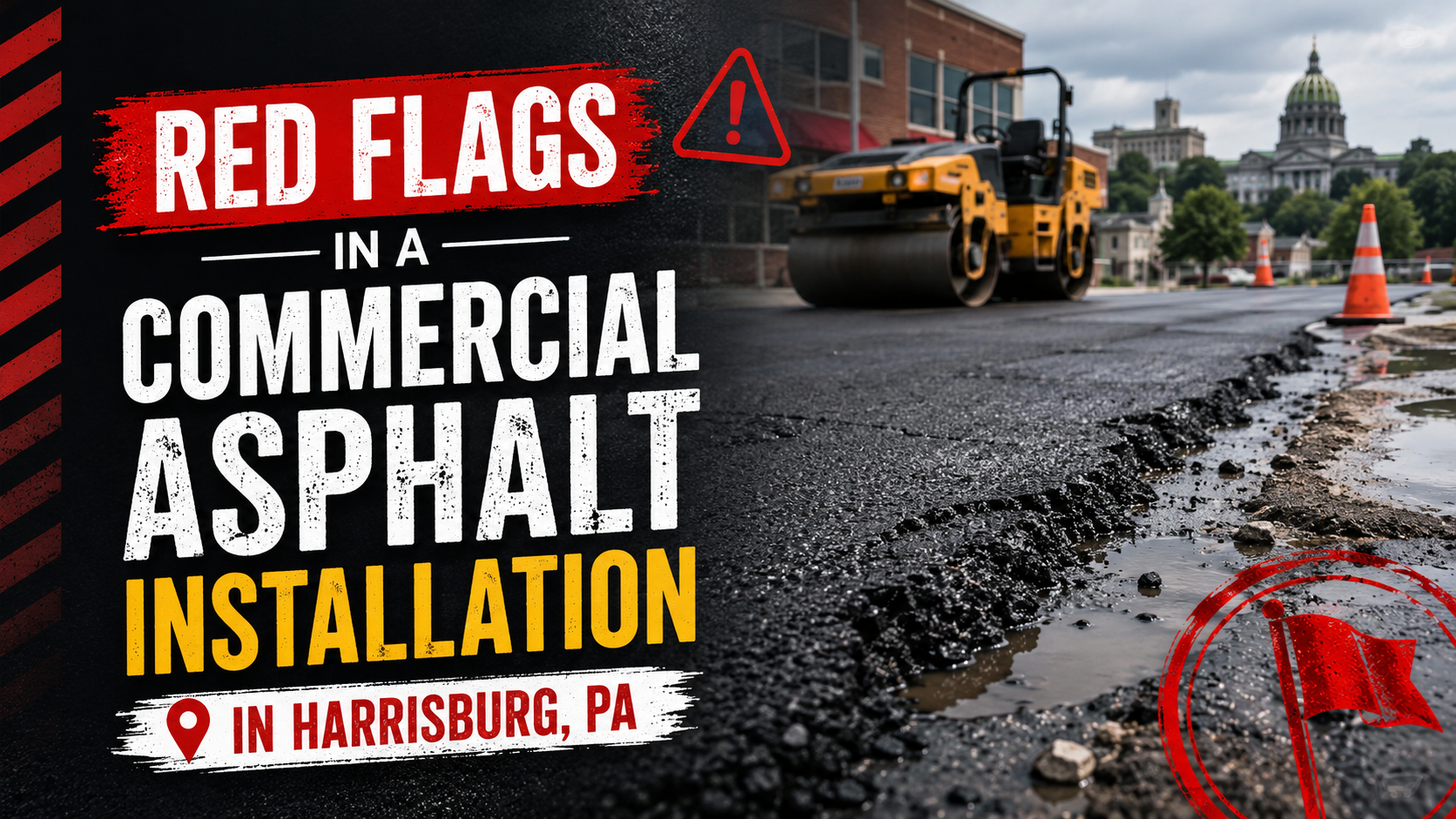 Red Flags in a Commercial Asphalt Installation in Harrisburg, PA
